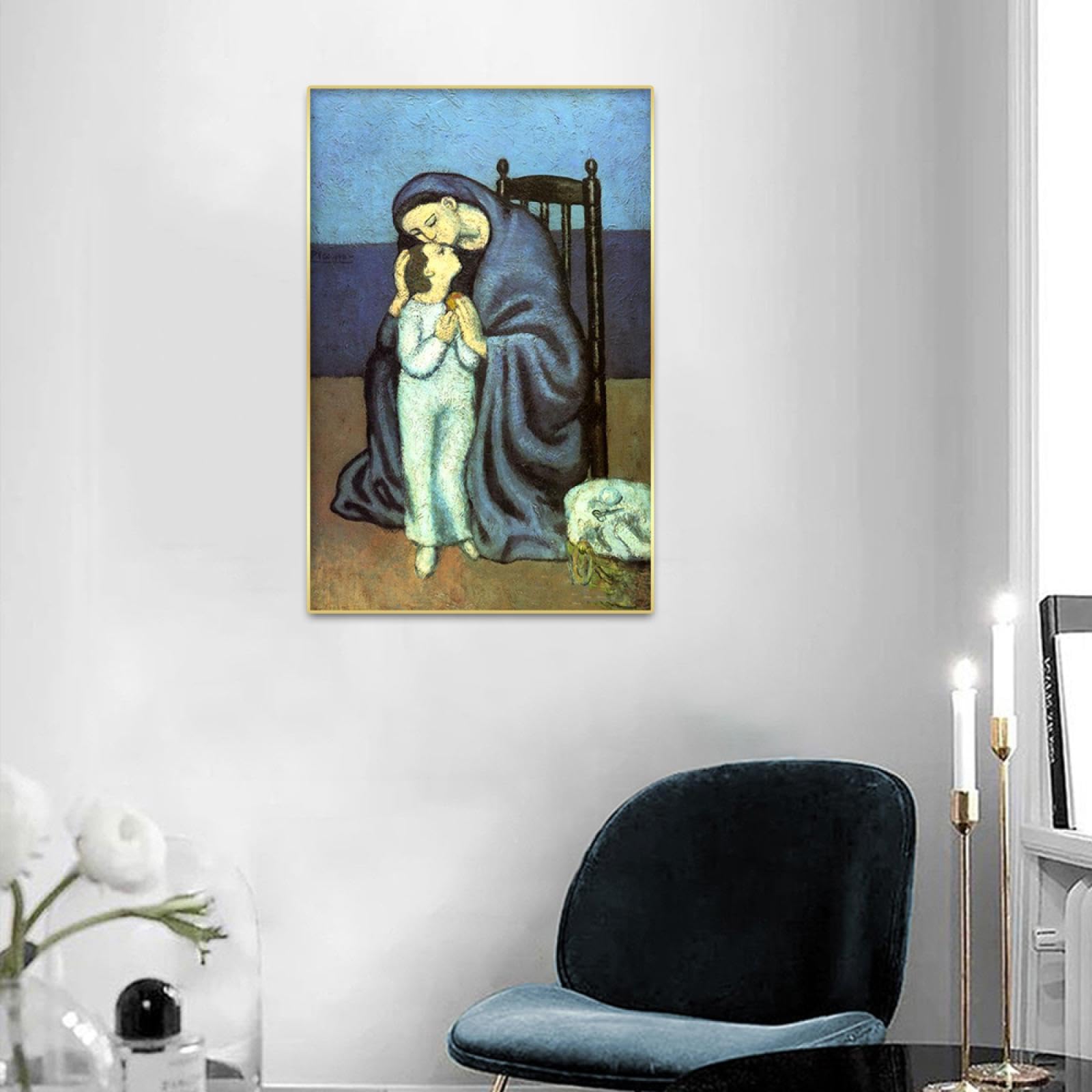 額装品/母性/パブロ ピカソ/アート/ポスター/インテリア Maternite Mother/パブロ ピカソ/ポスター 額装品/母性/パブロ ピカソ